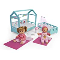 Nenuco- Hermanitas- muñecas bebé con Cama para Dormir (Famosa 700015776)